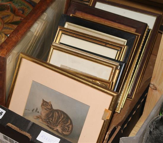 A collection of Baxter prints, etc., largest 23.5 x 15.5cm